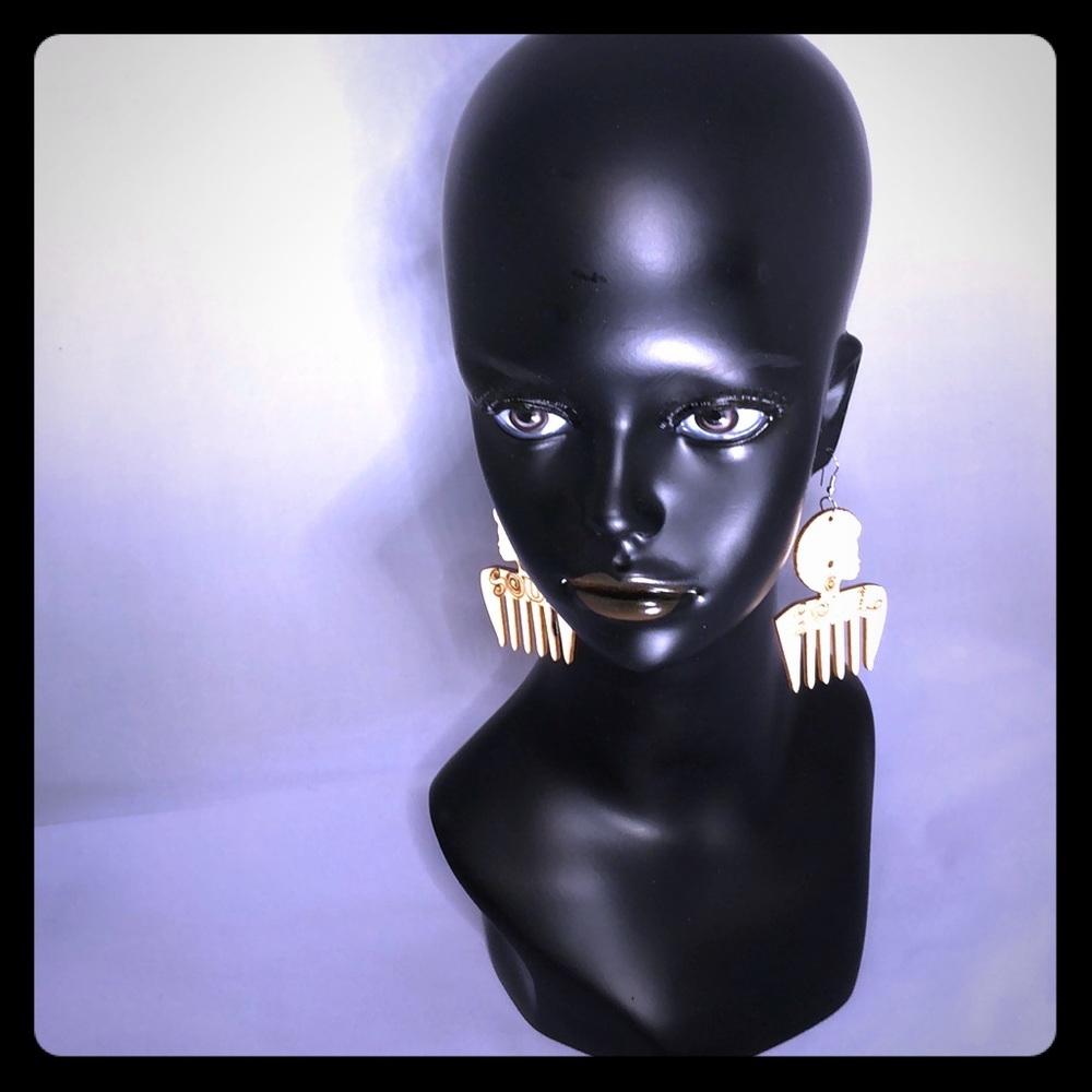 Handmade “I’ve Got Soul” Laser Cut Wood Earrings